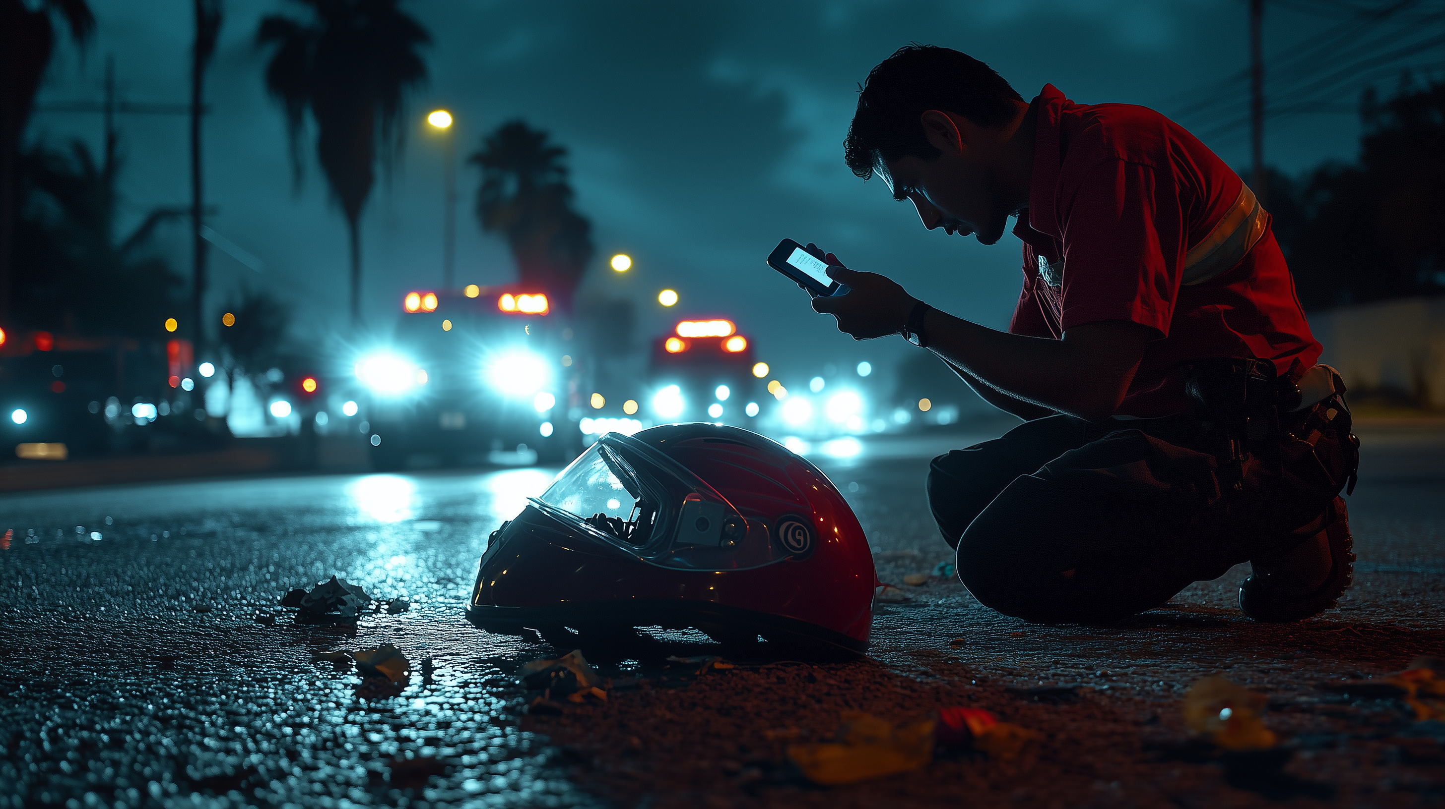 Paramédico escaneando RescueChip